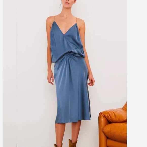 BA&SH Chain Strap Satin Cami and Candice Skirt - Picture 1 of 11